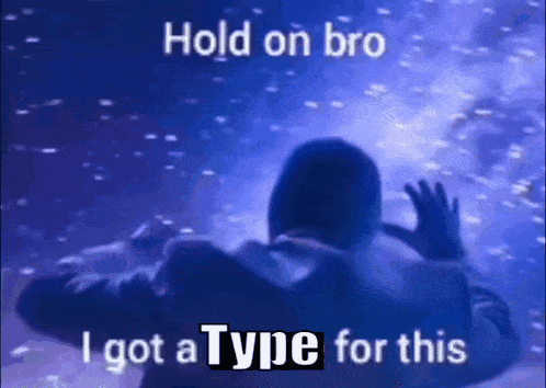 Hold On Type For This GIF