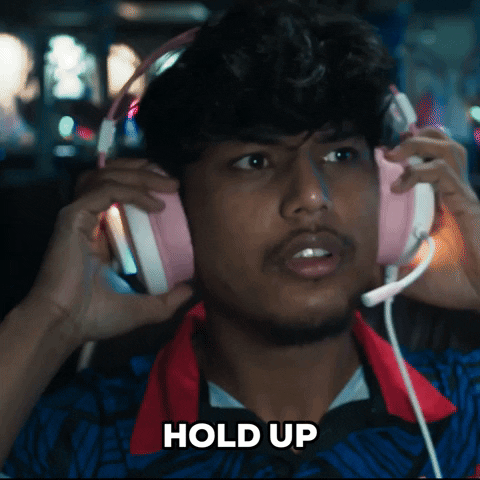 Hold Up He Stun From What He Saw GIF