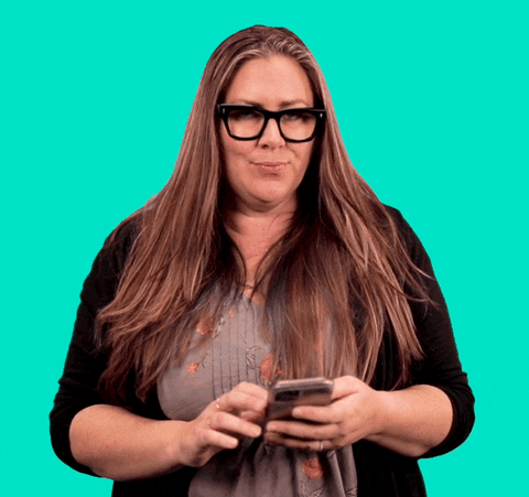 Hold Up She Want To Read A Message First GIF