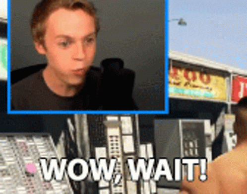 Hold Up Wait A Minute Surprised Streamer GIF