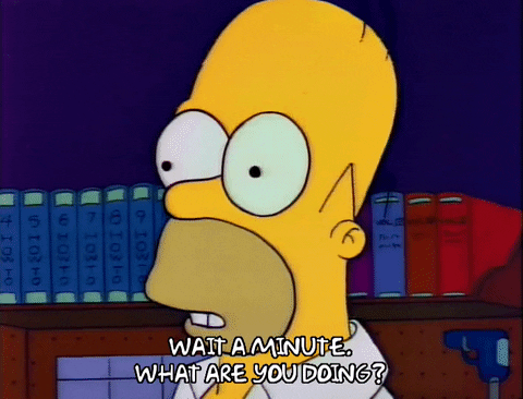 Hold Up Wait A Minute The Simpson GIF