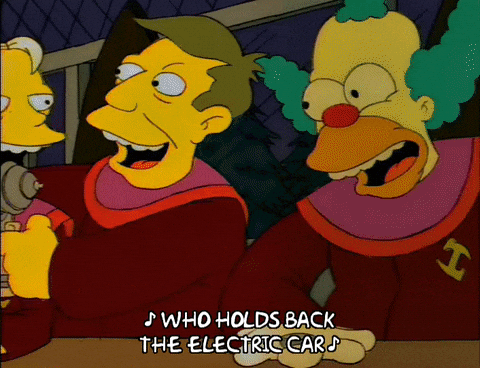 Holding Back The Electric Car GIF