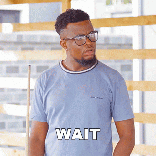 Holding Billiards Stick Hold Up Wait A Minute GIF