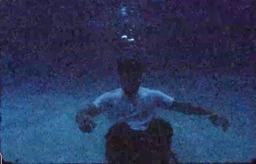 Holding Breath And Sitting Underwater GIF