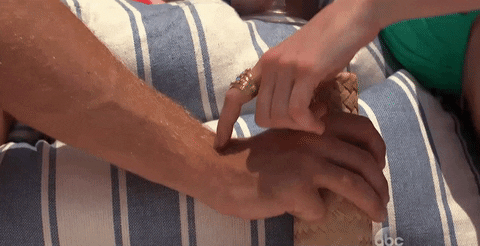 Holding Hands Flirting Bachelor In Paradise GIF