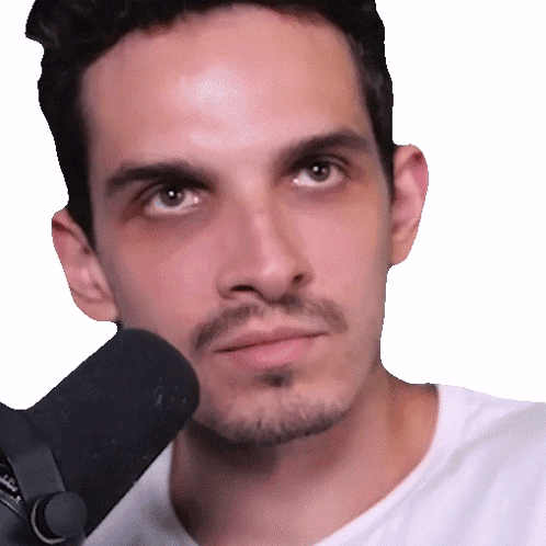 Holding In Laugh Podcast Speaker GIF