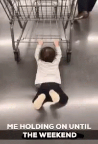 Holding On Weekend Because Of Tired Monday GIF