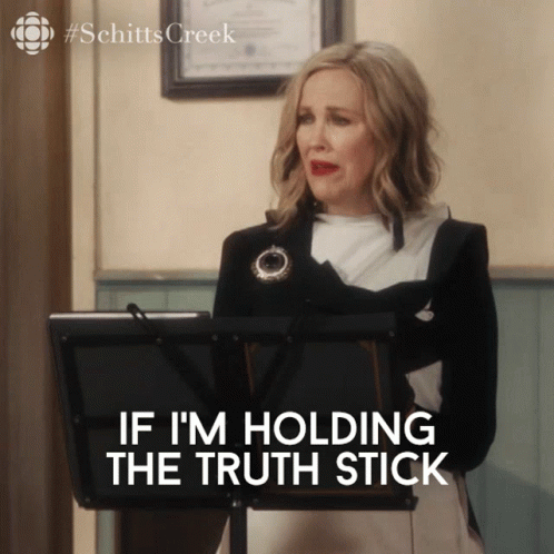 Holding The Truth Stick GIF