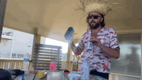 Holiday Drinks White Party GIF