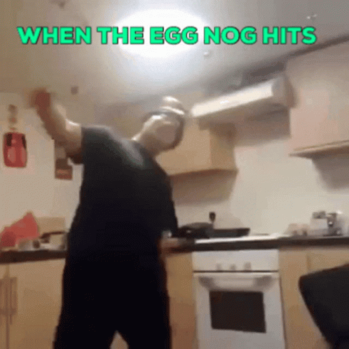 Holiday Party Egg Nog Hits GIF