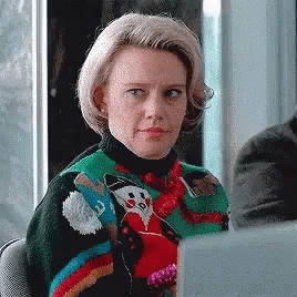 Holiday Party Wink Lady GIF