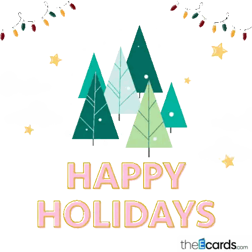 Holiday Trees Lights Card