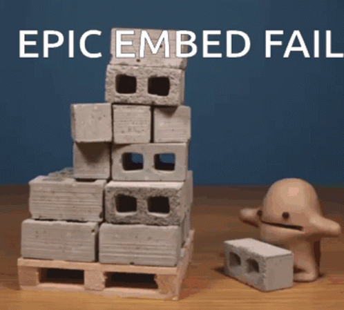 Hollow Blocks Piling Epic Fail GIF