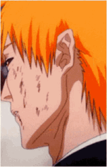 Hollow Ichigo Half Face Masked GIF