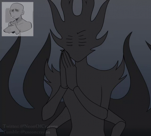 Hollow Knight Troupe Master Grimm Silhouette GIF