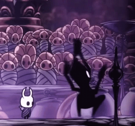 Hollow Knight Collector Character Spinning GIF