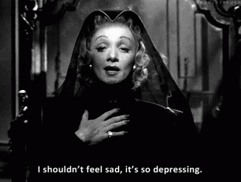 Hollywood Actress Depressed Marlene Dietrich Singing GIF