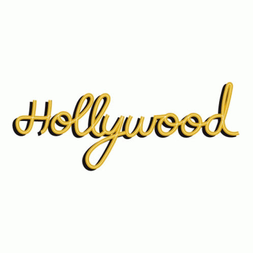 Hollywood Cursive Text GIF
