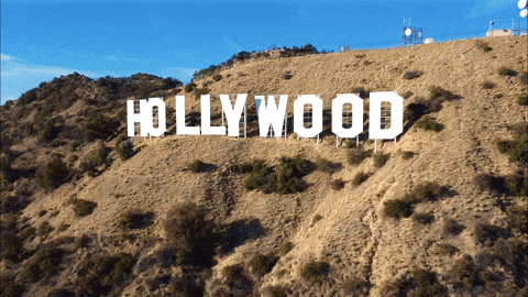 Hollywood Massive Mountain Iconic Sign GIF
