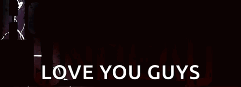 hollywood undead love you guys is written in white on a black background