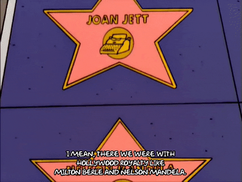 Hollywood Walk Of Fame The Simpsons GIF