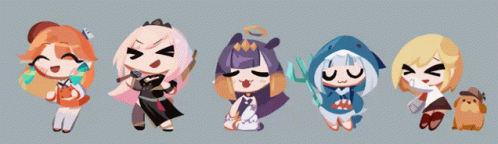 Hololive Calliope Mori And Her Team GIF