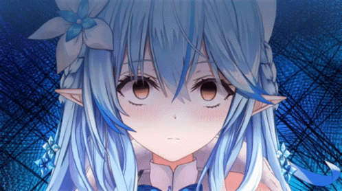 Hololive Yukihana Lamy Gloomy Vibes GIF