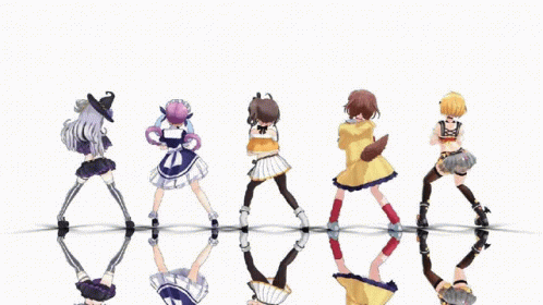 Hololive Members Houshou Marine Dance GIF