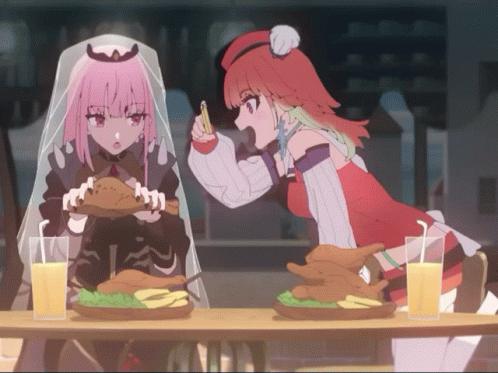 Hololive Calliope And Kiara Bonding Moments GIF