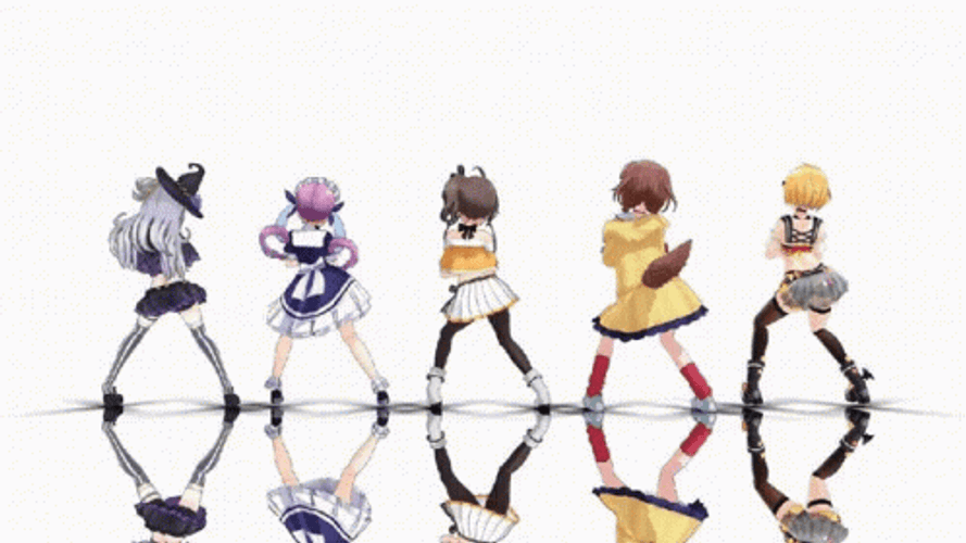 Hololive Members Houshou Marine Dance GIF