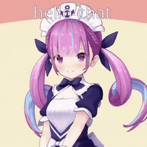 Hololive Minato Aqua Blows Kiss And Wink GIF