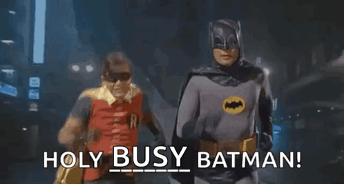 Holy Busy Batman Men Running
