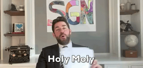 Holy Moly John Krasinski GIF