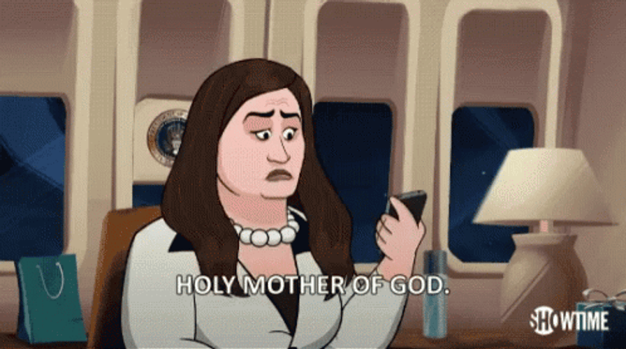 Holy Mother Of God Cartoon President Huckabee GIF