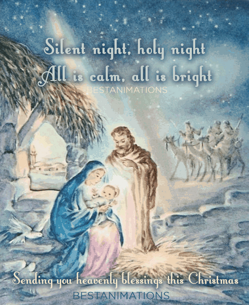 Holy Night Religious Christmas GIF