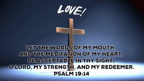 Holy Saturday Psalm 19 Bible Verse GIF