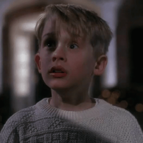 Home Alone Kevin Mc Callister Screaming In Fear GIF