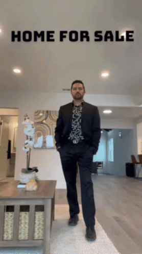 Home For Sale Man In Black Suit GIF