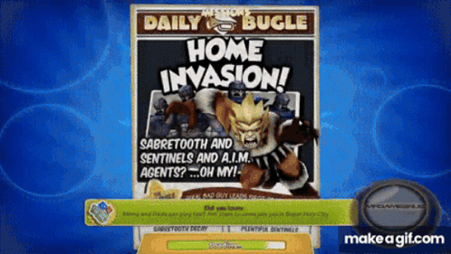Home Invasion Video Game Advertisement GIF