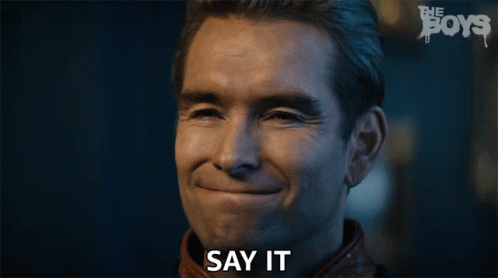 Homelander Angry Asking Say It GIF