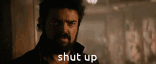 Homelander Laser Eyes Shut Up GIF