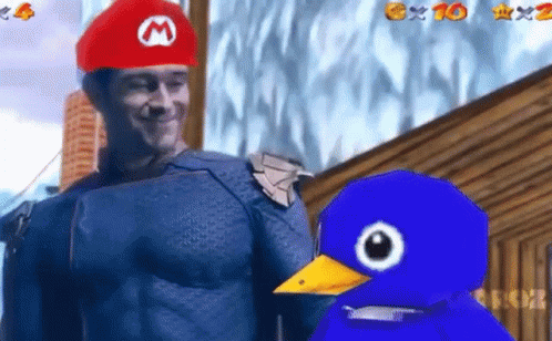 Homelander Mario Game Meme GIF