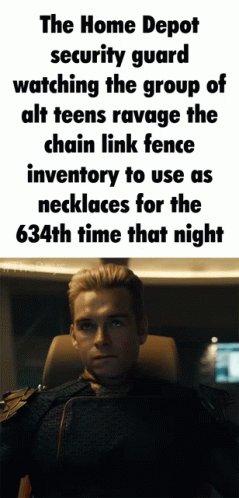 Homelander Meme Home Depot Guard GIF