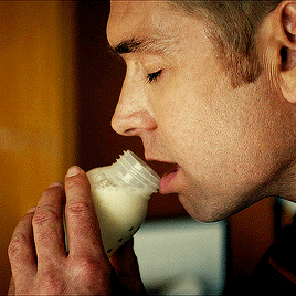 Homelander Milk Close Eyes Lick Then Drink GIF