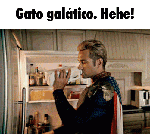 Homelander Milk Gato Galatico GIF