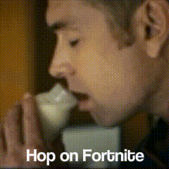 Homelander Milk Hop On Forthnite GIF