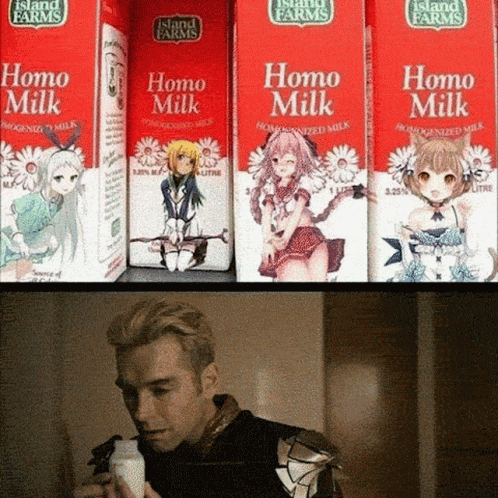 Homelander Milk Smells And Taste Milk GIF