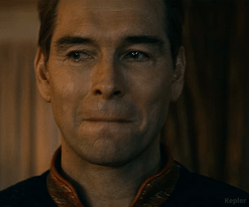 Homelander Milk Smirk GIF