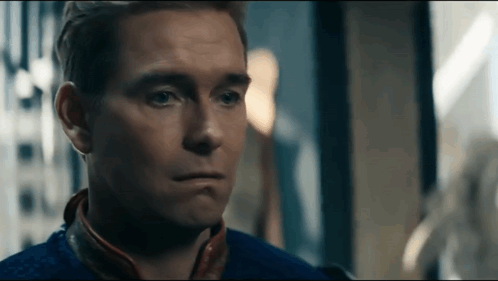 Homelander Milk Squirted On Face GIF