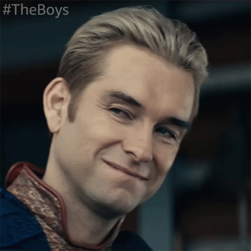 Homelander Smiling And Winking GIF